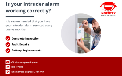 How often should you get your intruder alarm serviced?